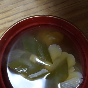 白菜長ねぎ舞茸のお味噌汁